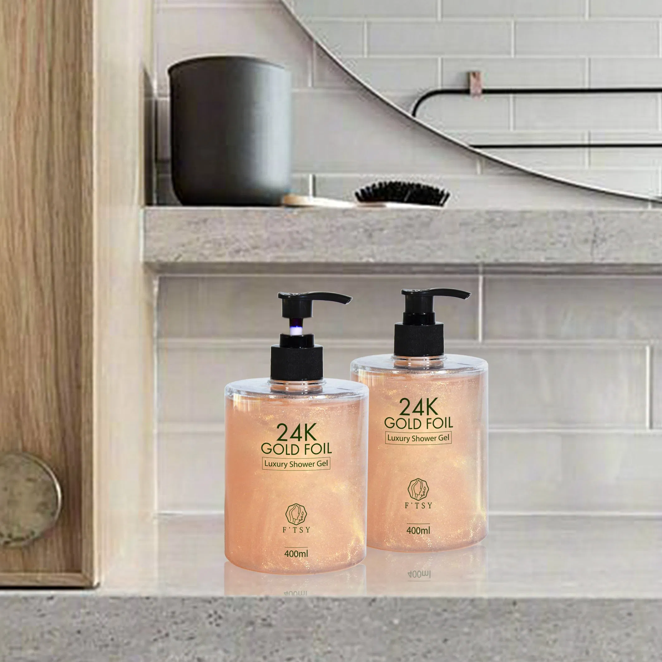 High Quality Moisture Body Wash with Shea Butter and 24K Gold