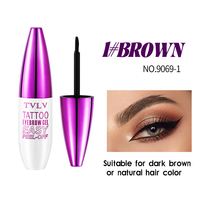 Long-Lasting Waterproof Eyebrow Pencil - Natural Gel Formula