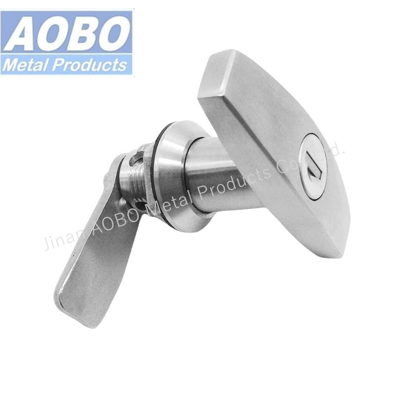 Heavy Duty Industrial Stainless Steel Control Box Cam Electrical Quarter Turn Panel Latch Cabinet T Handle Key Lock for Train Caravan and Railway