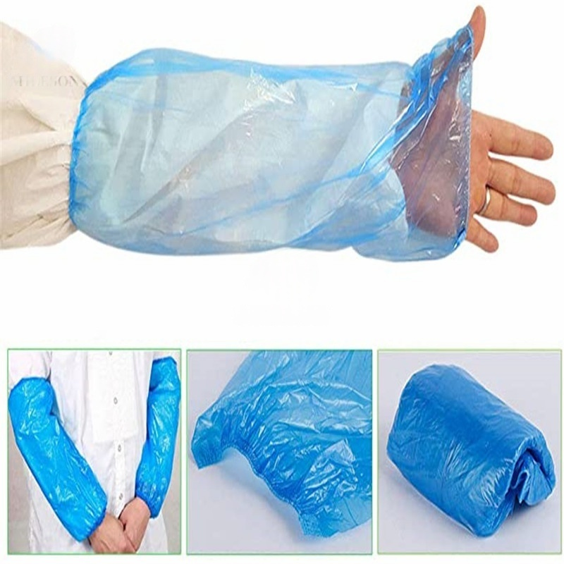 PE Disposable Arm Protection Covers Blue