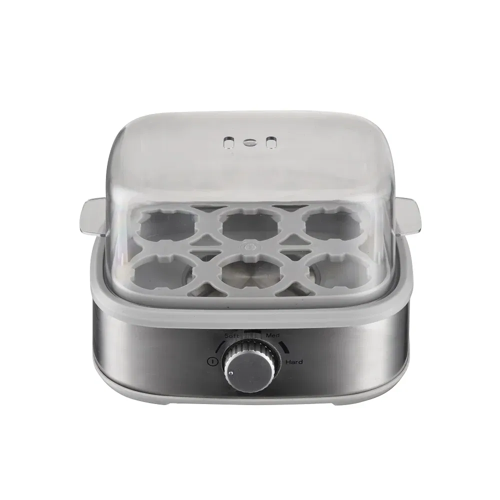 Stainless Steel Egg Boiler with Plastic Cap Electric Egg Steam Cooker