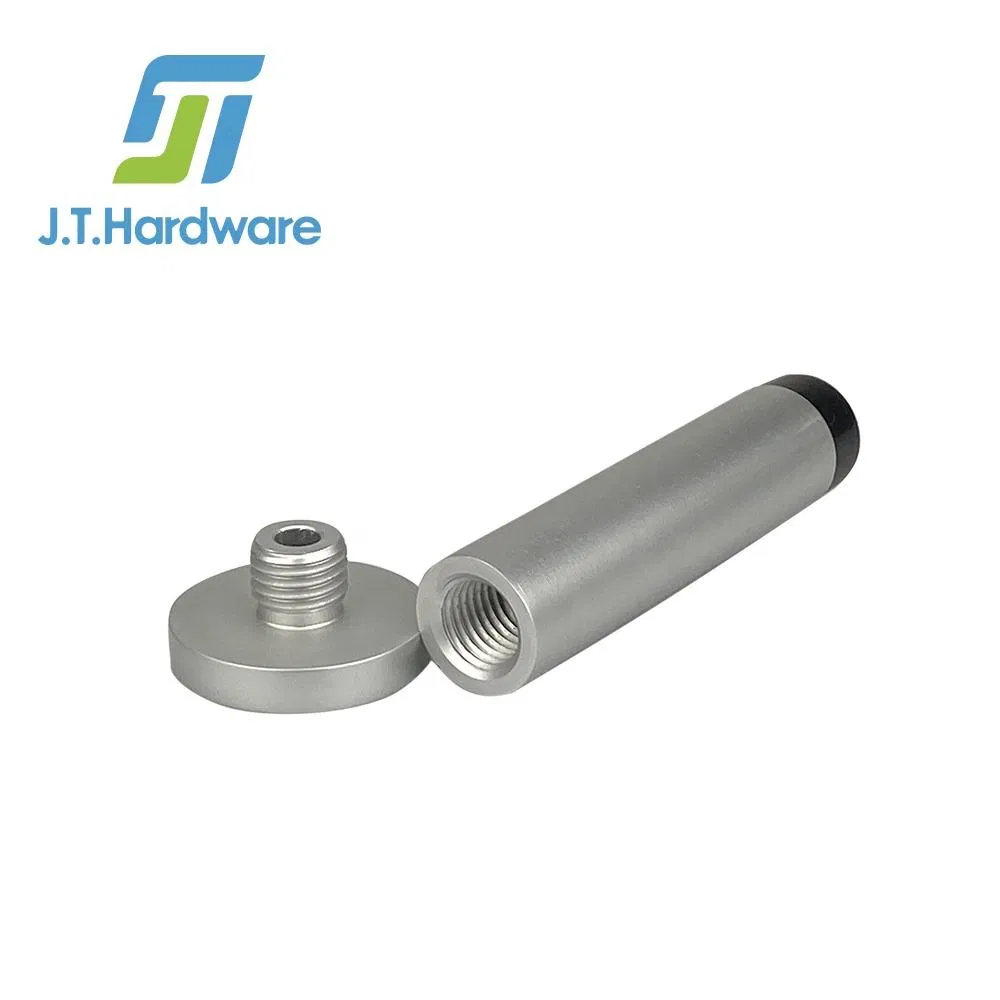 Heavy Duty Wall Mounted Aluminum Anodized Tower Rubber Door Stop Holder