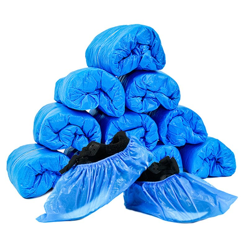 Durable Disposable CPE Shoe Covers Plastic Waterproof Shoecover