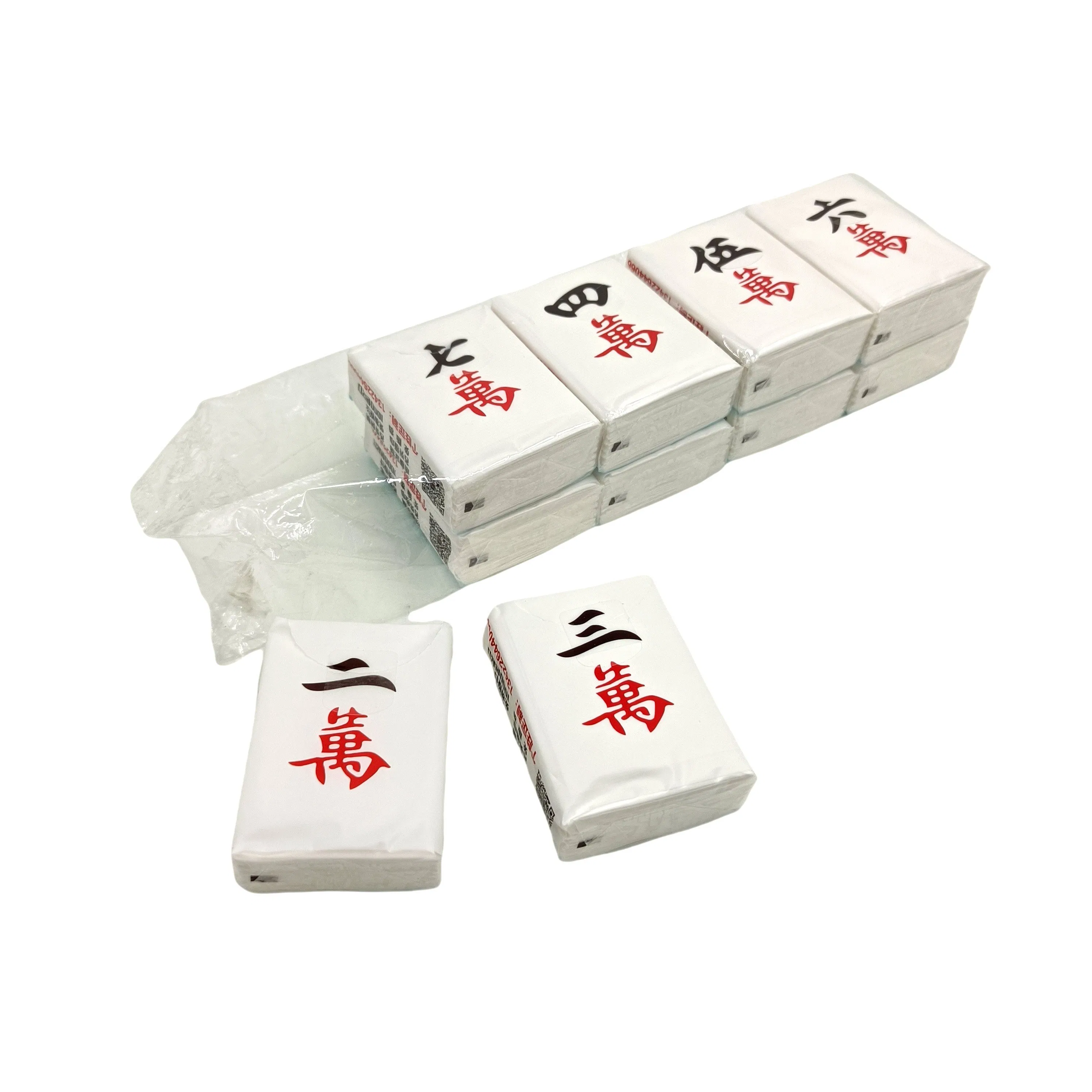 Soft Virgin Bamboo Handkerchiefs Wholesale Pocket Tissue Paper Mini Packing Eco-Friendly Facial Disposable Pocket Tissue Paper