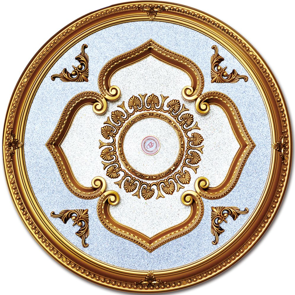 Banruo Beautiful Classic Blue Premier PS Polystyrene Ceiling Medallions