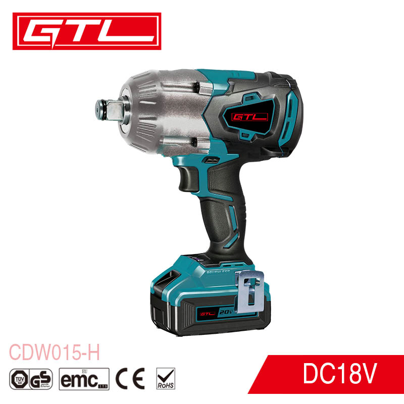 18V Brushless Motor 1/2'' Square Drive Cordless Impact Wrench (CDW015-H)