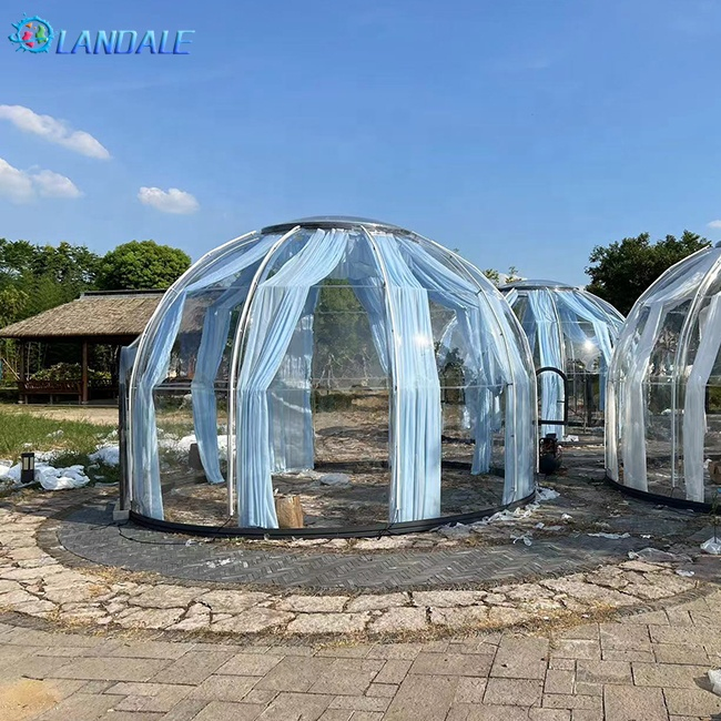 Factory Wholesale Luxury Dome Resort Transparent Outdoor Polycarbonate Dome Transparent House Activity Tent
