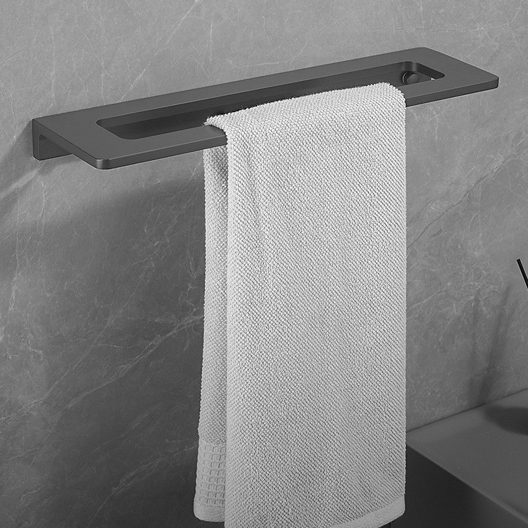 Настенный держатель для полотенец Sleek Matte Black