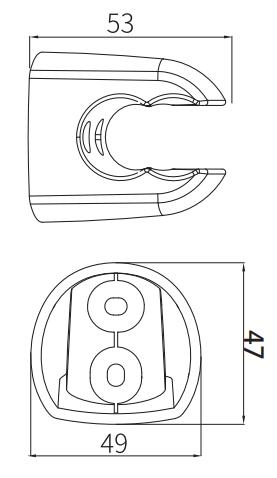 2 Positions Bathroom Accessories Shower Set Wall Mounted Shower Holder Bidet Sprayer Holder Hand Sprayer Holder