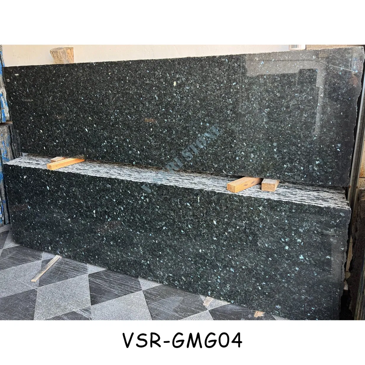 Hot Sale Granite Marble Black Galaxy Granite Tombstone Slab for Cemetery