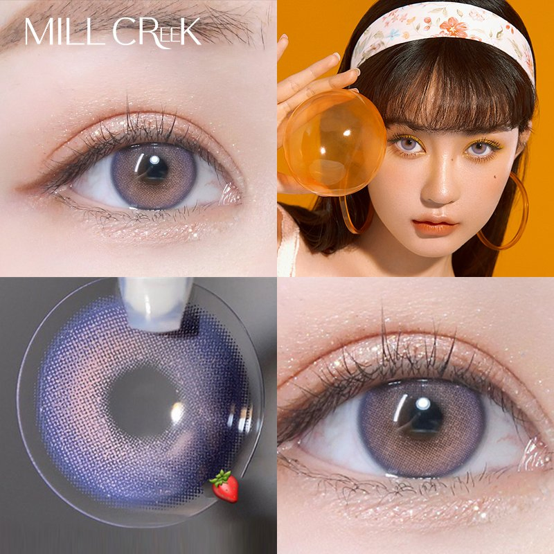 Moonlit Purple Prescription Colored Contact Lens Comfortable Color Contacts Circle Color Eye Contact Lenses Wholesale Yearly Natural Colored Contact Lens