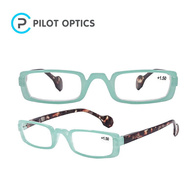 Pilot Optics En ISO 13485 Custom Wide Bridge PC Reading Glasses with Lanyard