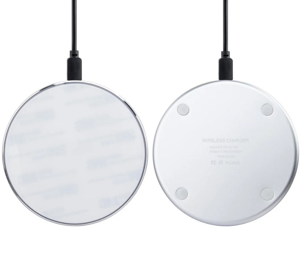 Sublimation Blank Wireless Chargers Printable Tempered Glass Custom Phone Chargers