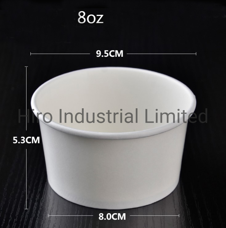 Custom Designed Colorful Run Recycle Disposable Paper Ice Cream Cup Paper Bucket