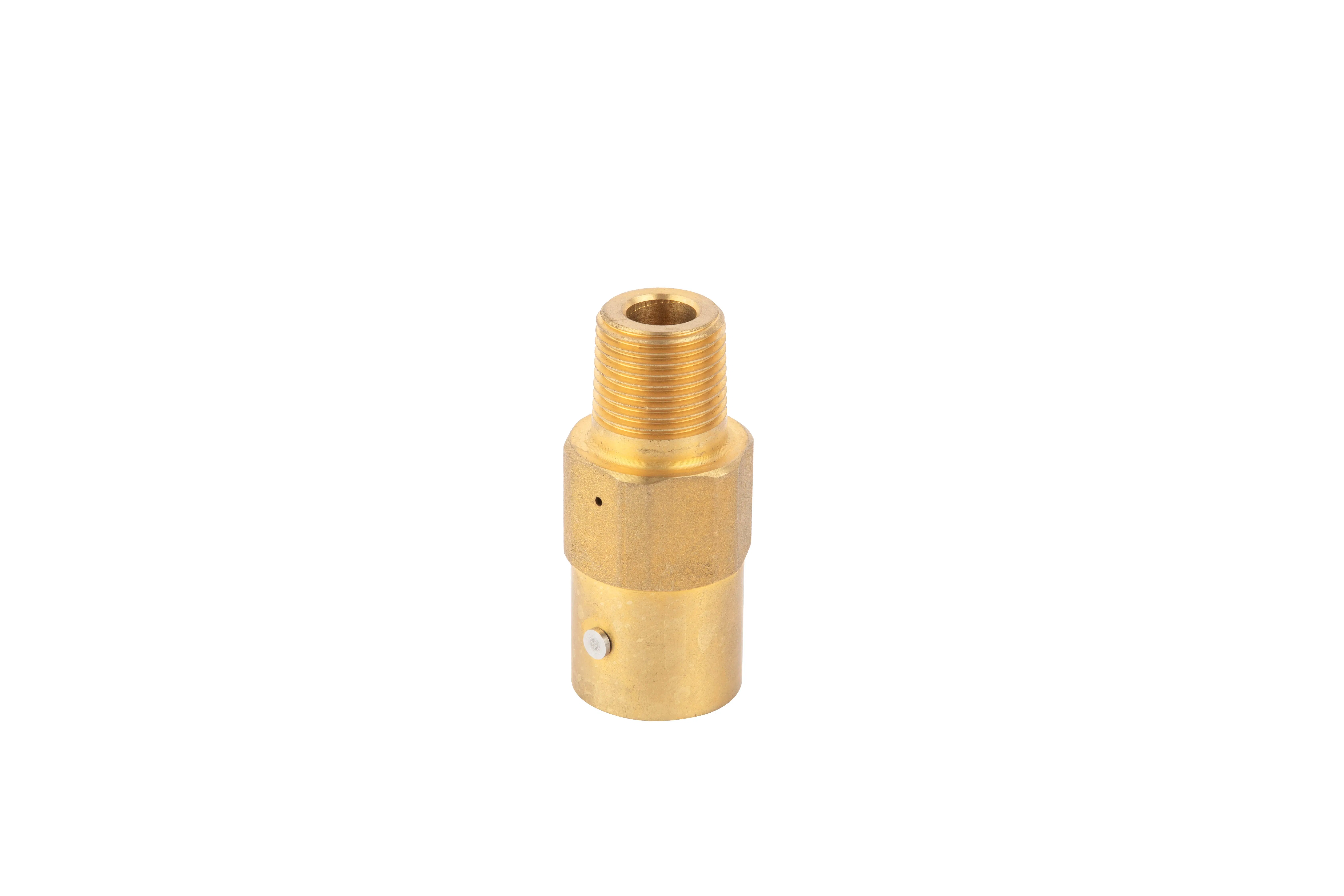 Safety Valve 1/2 "LPG Pipe Cylinder Carburetor Threaded One-Way Brass Safety Valve 250 Lbs/Sq. Inch