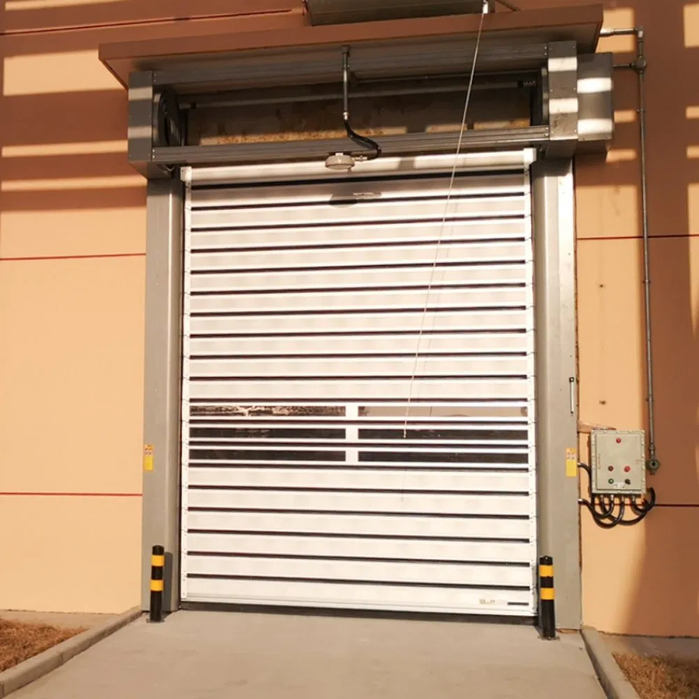 Industrial Surface Finished Aluminum Soundproof Anti-Theft Rolling Shutter Door