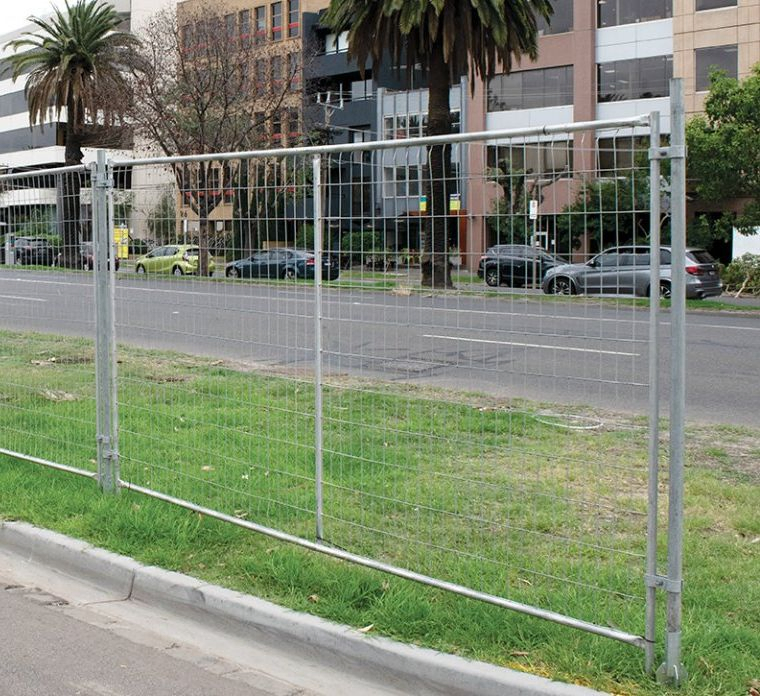 Heavy Duty Australia Galvanized Removable Portable Temporary Fence with Cementing PVC Plastic Base Security Tempo Fence Fro Garden Concert Fence
