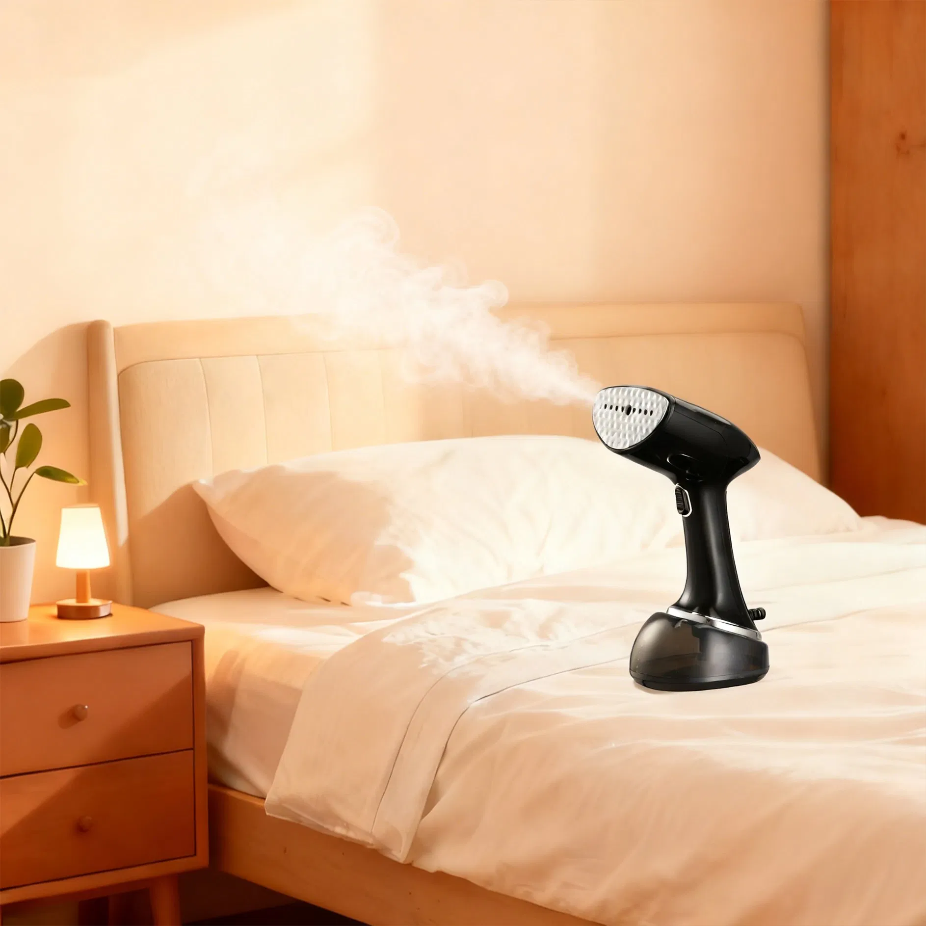 Longbank New 1500W Electric Portable Travel Flat Iron Big Steam Handheld Garment Steamer