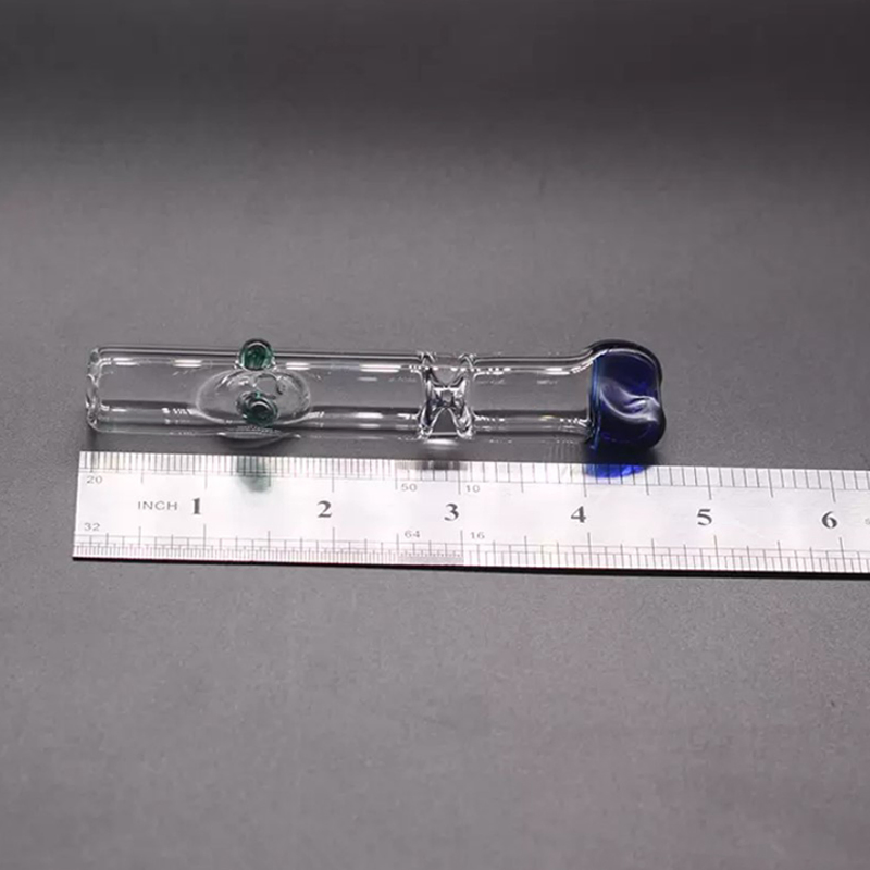 Colorful Great Oil Burner Glass Water Pipes for Smoking Flat Mouth Pyrex Tube Hand Pipes