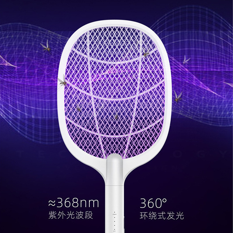 Two in One USB Charging Racket Fly Swatter Dual-Function Electric Mosquito Swatter Mosquito Killer