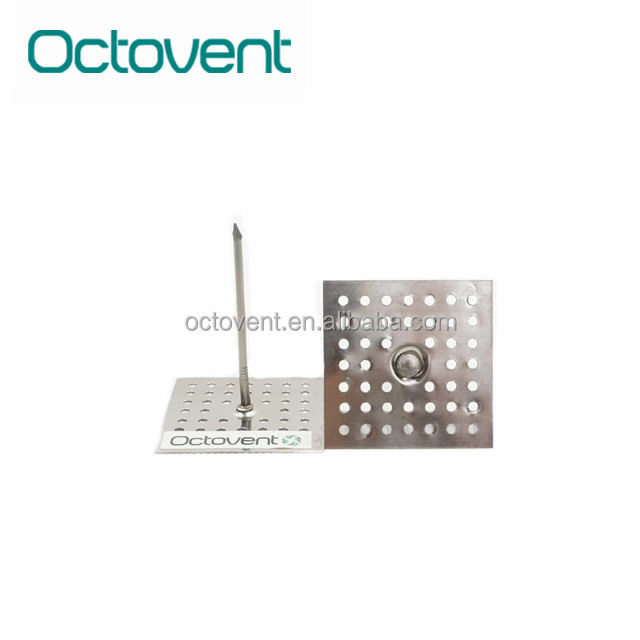 Perforated Base Insulation Pin Self Stick Pin to Stick Plastic for HVAC System