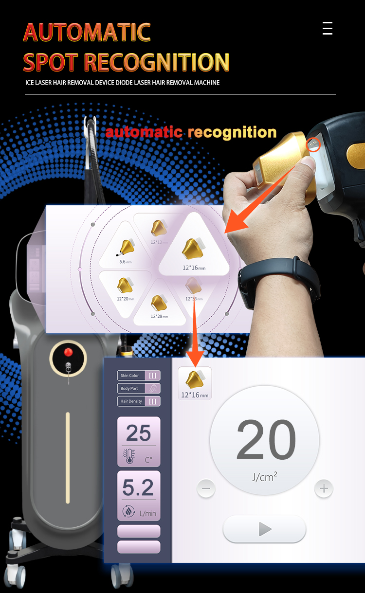 High Configuration 808nm Diode Permanent Epilator 755nm 808nm 1064nm 940nm Laser Hair Removal Machine
