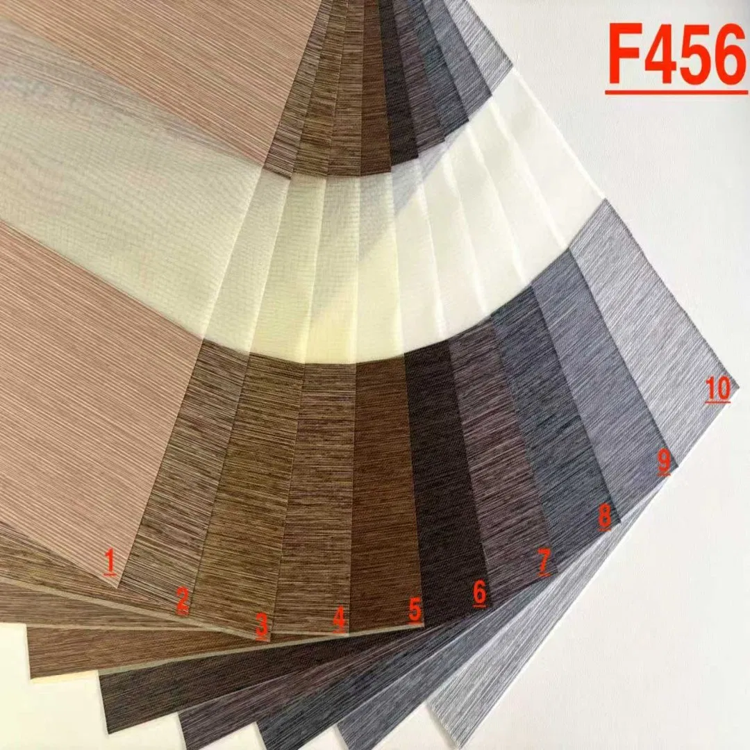 High-Quality Line Double Blackout Roller Blinds Zebra Blinds Fabric