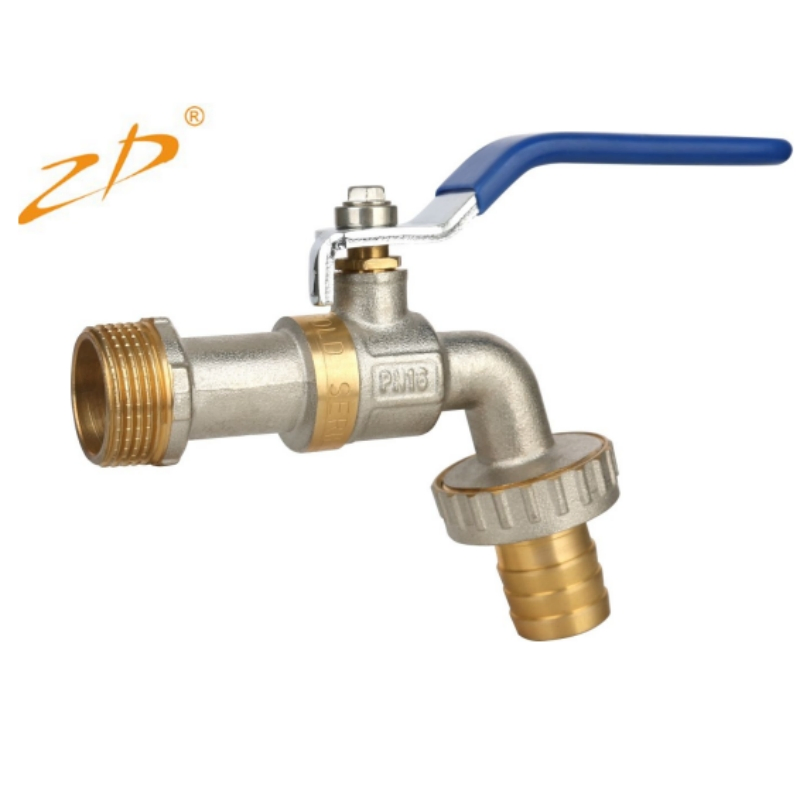 China Factory 1/2"-1" Brass Nickel Plated Hose Cock Bibcock Tap