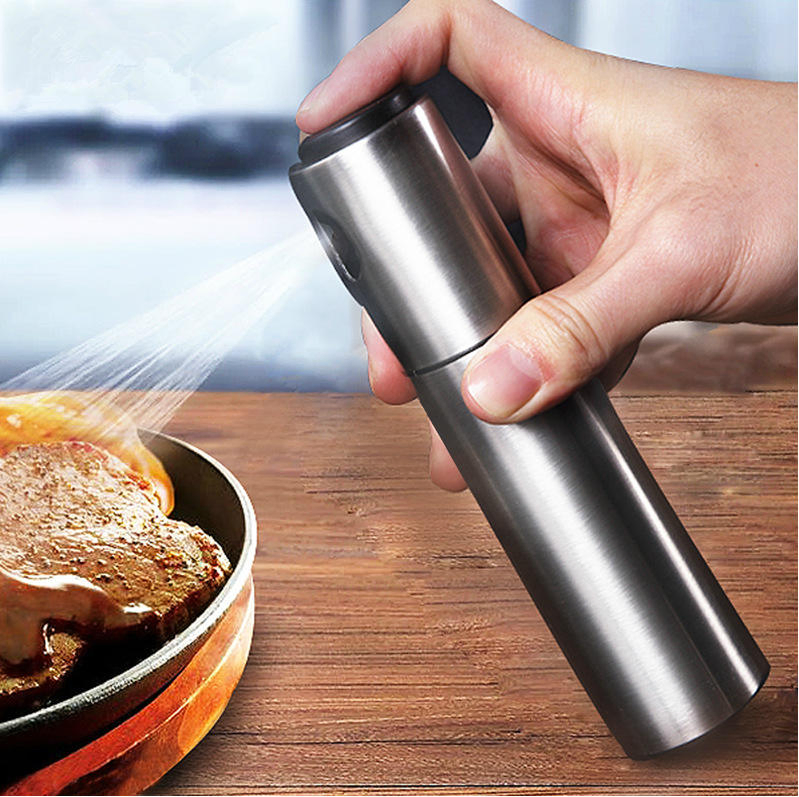 Wholesale Oil Mister Bottle Hand Press Stainless Steel Olive Oil Sprayer for Kitchen Salad Barbecue