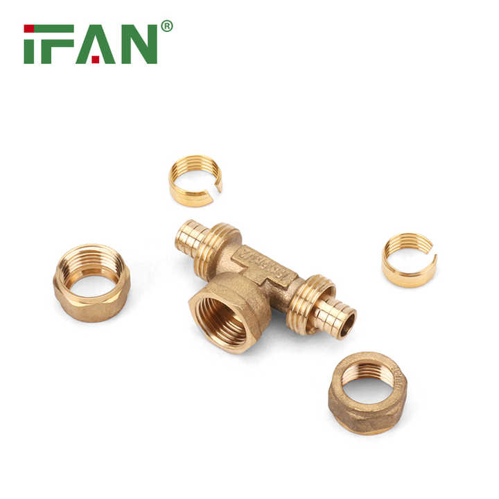 Ifan High Pressure Resistance Pex Pipe Connector Brass Press Fitting All Kinds of Pex Fittings