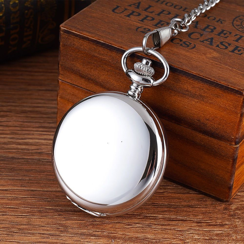 Popular Vintage Pocket Watch Flip Cover Antique Brass Nostalgic Classic Necklace Watch