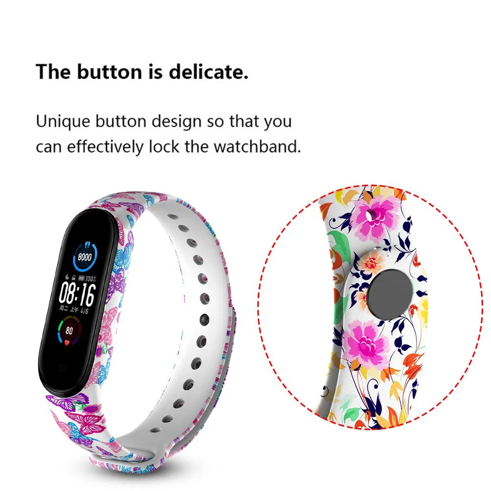 High Quality Custom Removable Adjustable Logo Printed Silicone Watch Bands