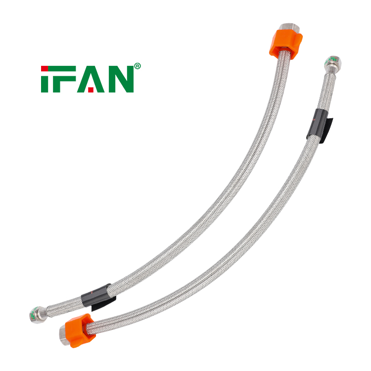 Ifan Wholesale Braided Water Hose 30cm 40cm 50cm 60cm Bathrooms Accessories Stainless Steel Flexible Hose