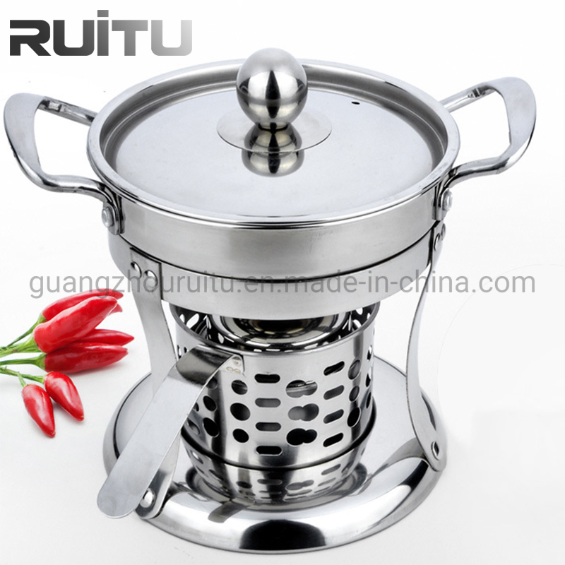 Other Hotel & Restaurant Supplies High Standard Qualit Hot Chef Pots Stainless Steel 1.8L Mini Fuel Chafing Dish Food Warmer Hot Pot Stove for Serving Food