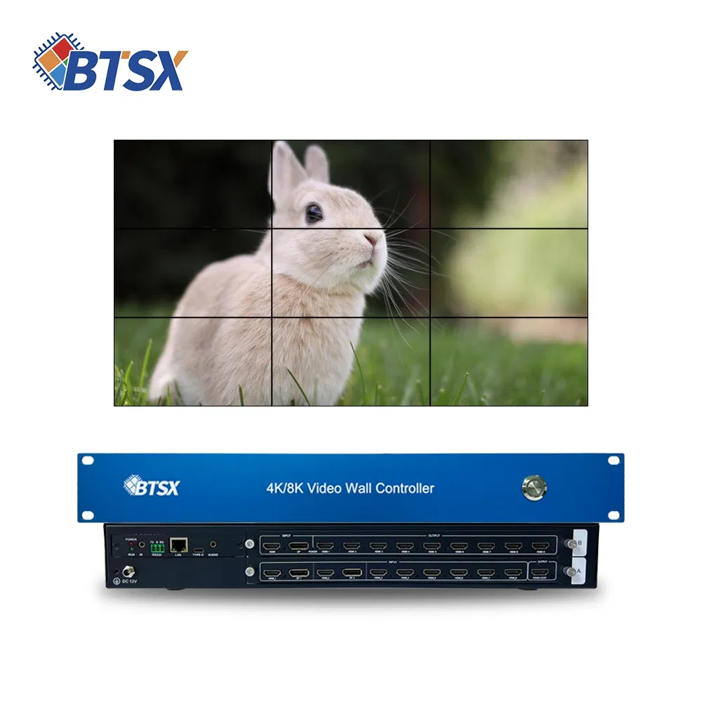 Матричный коммутатор Bitvisus 9x8 HDMI 4K с ИК-пультом