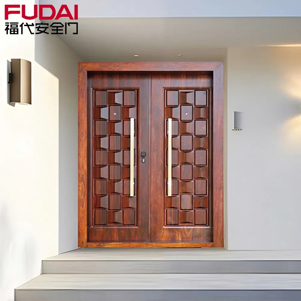 Cheapest Exterior Africa Steel Entry Security Door Use House