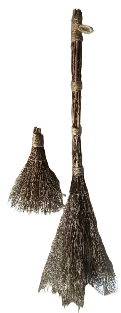 Charming Pine Broom for Elegant Floral Arrangements and Decor