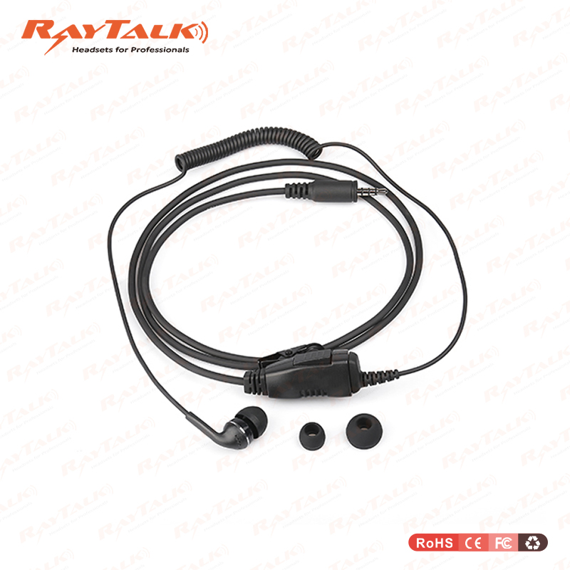 2-Wires Surveillance Acoustic Tube Earpiece for Sepura STP9000