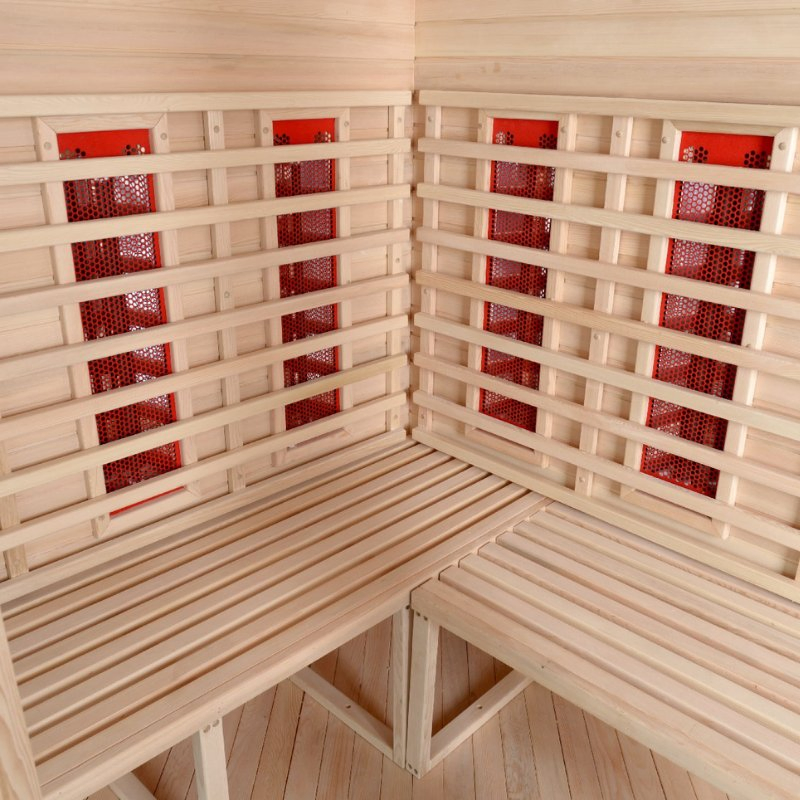 Традиционная сухая сауна с инфракрасным обогревом из дерева