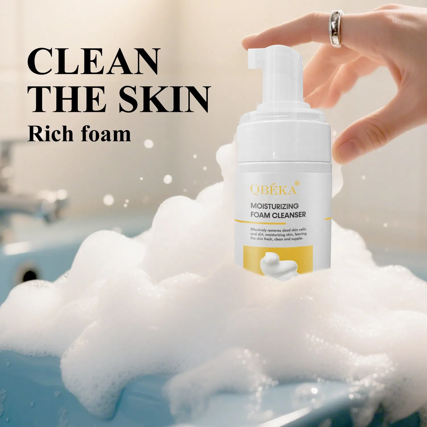 Natural Qbeka Hydrating & Nourishing Organic Foaming Cleansing Mousse