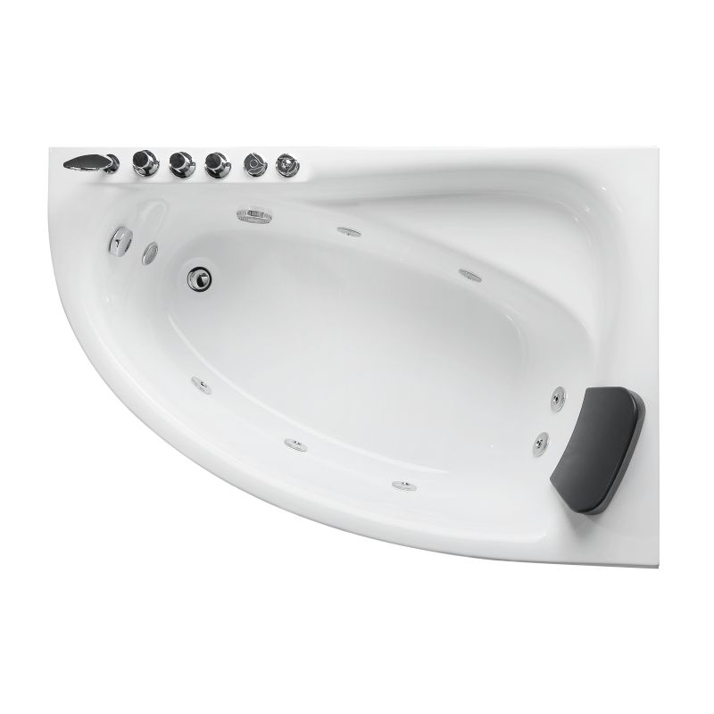 Угловая ванна-джакузи с гидромассажем