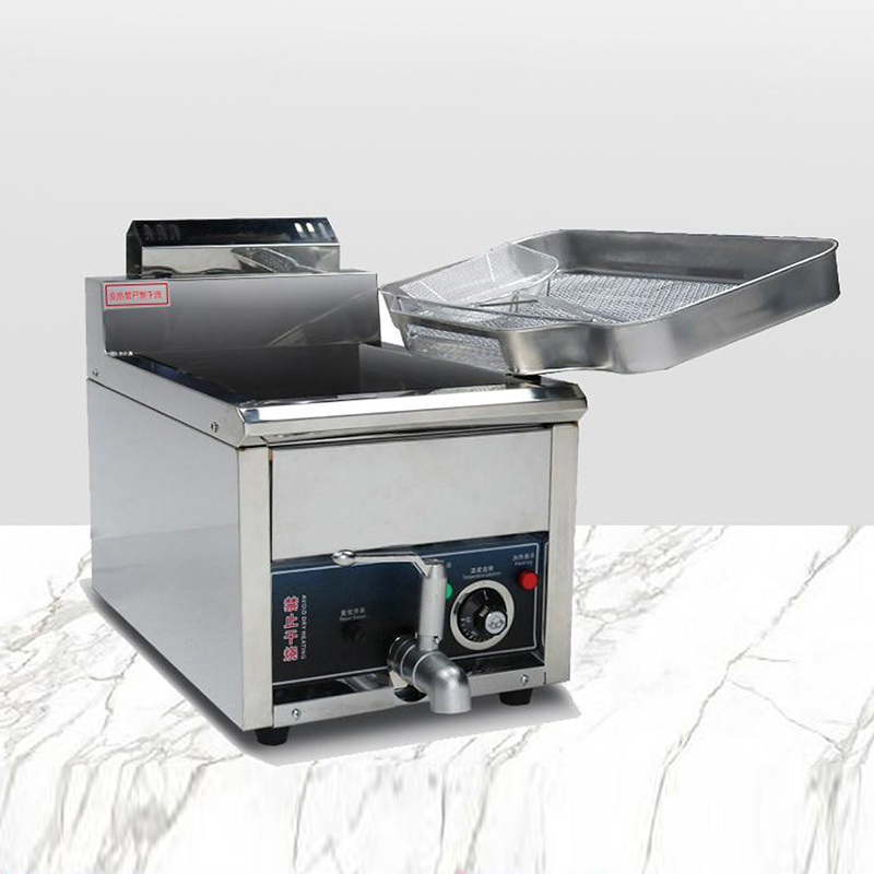 Wholesale Stainless Steel Aluminum Square 15L Desktop Luxury Electric Fryer Mini Potate Oilturkey Deep Fryer Pot with Basket