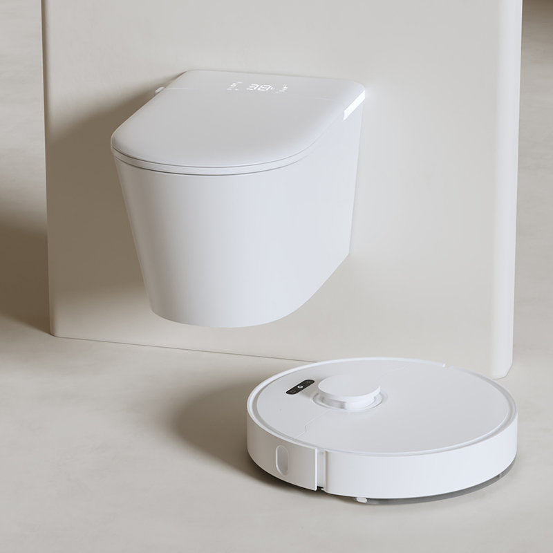 Simplicity Rimless Smart Toilet Wall Mounted Self Cleaning P Trap Wc Intelligent Automatic Wall Hung Smart Toilet