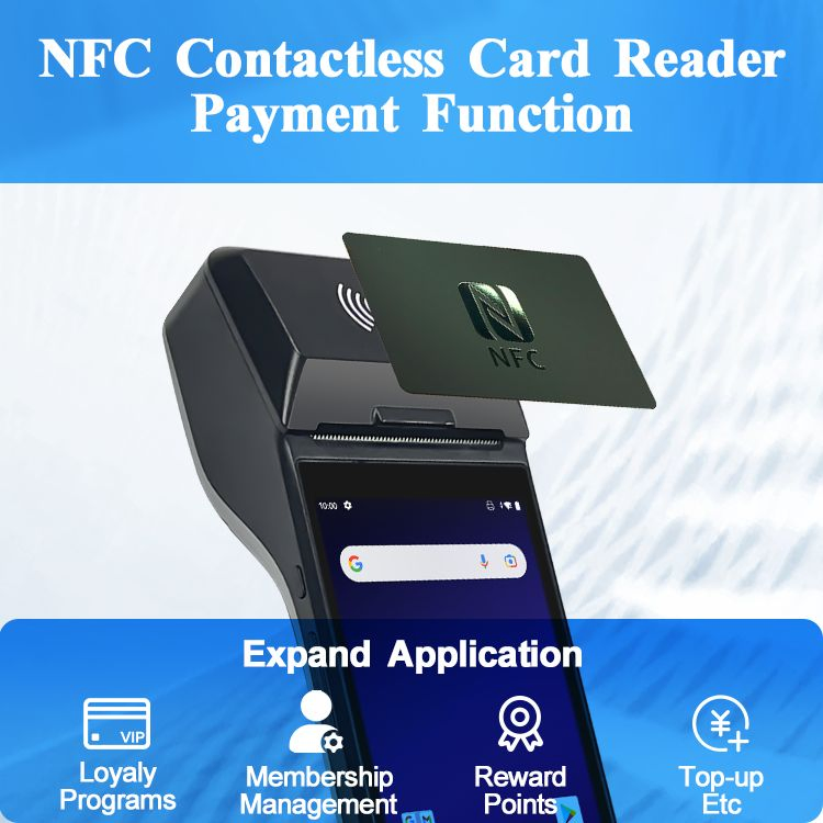 2GB+16GB 4G WiFi Handheld Mobile Payment Android11 NFC Card Reader Touch Screen POS Terminal Z300p