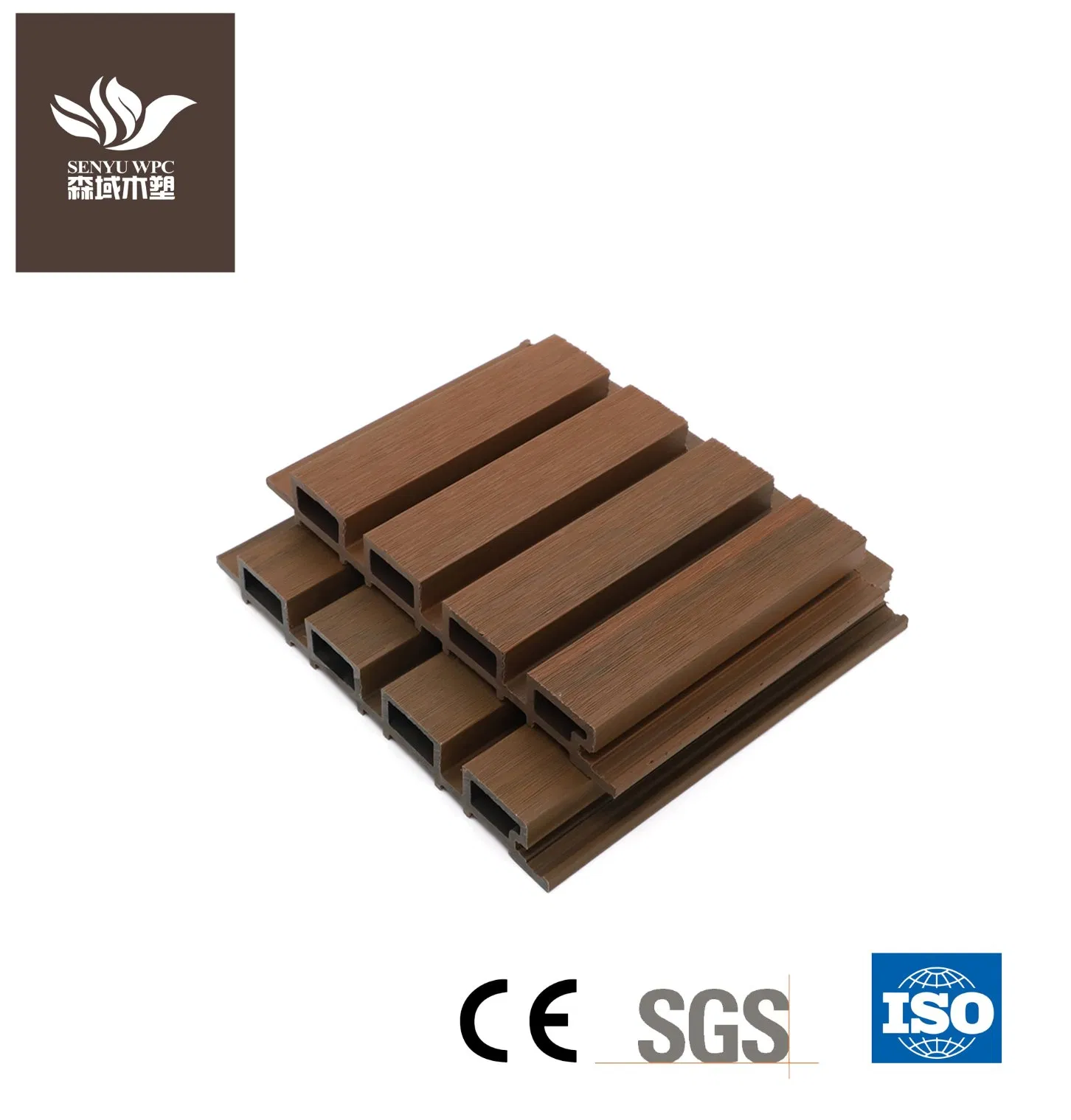 Outdoor Co-Extrusion Composite Cladding Exterior WPC Wall Panel