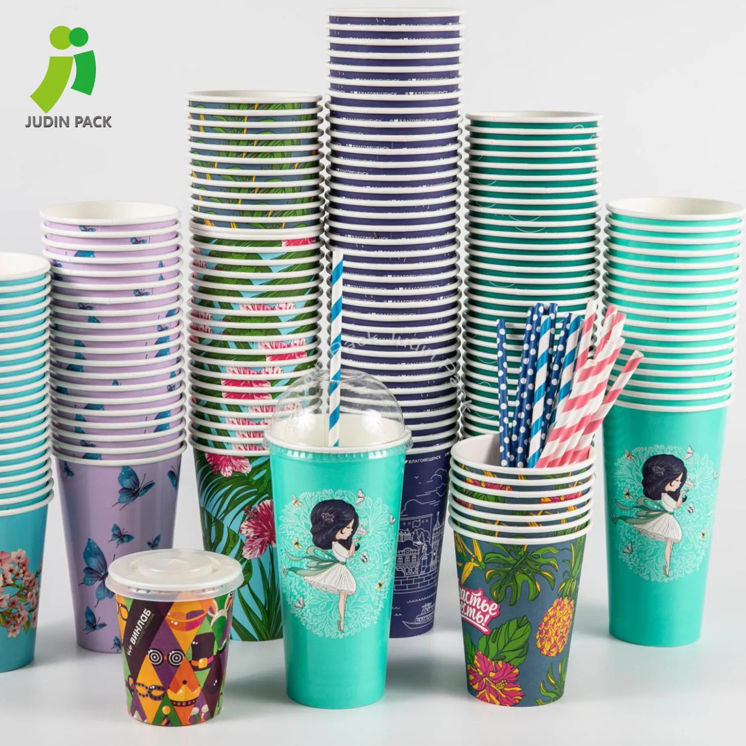 Disposable Single Wall Paper Cup for Cold Drink Juice