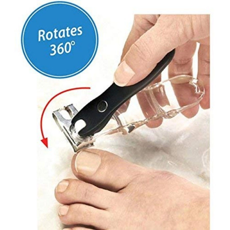 Promotional High-Quality 360 Degree Rotary Stainless Steel Sharp Blade Toenail Clipper Gift