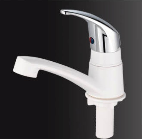 4" Center Set ABS Plastic Lavatory Basin Bathroom Tap with 200-Hour Neutral Salt Spray Test Chrome Finish