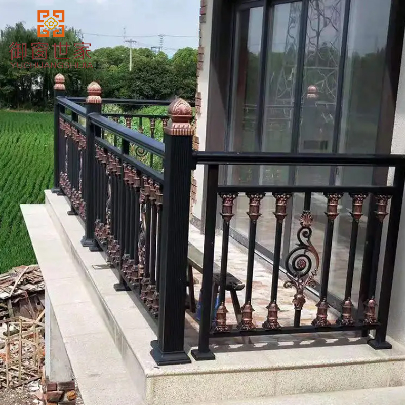 Custom Design Anti Corrosion Wrough Iron Metal Ornamental Aluminum Railing