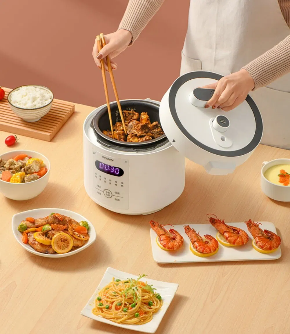 Smart 2L Electric Rice Cooker with 24-Hour Timer Function